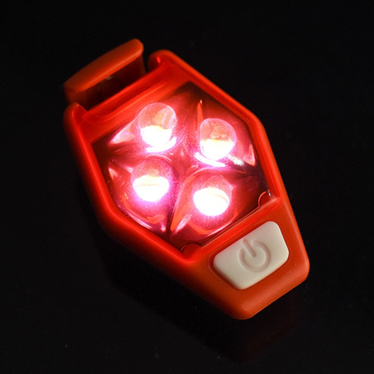 Đèn cảnh báo đa chức năng ngoài trời cho xe đạp chạy bộ, đèn kẹp LED phía sau, màu đỏ, trắng, đen, tím