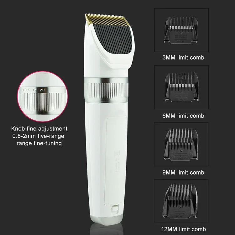 Q6 Tông Đơ Điện Sạc USB Cho Thú Cưng Có Bốn Lược, Tông Đơ Q6