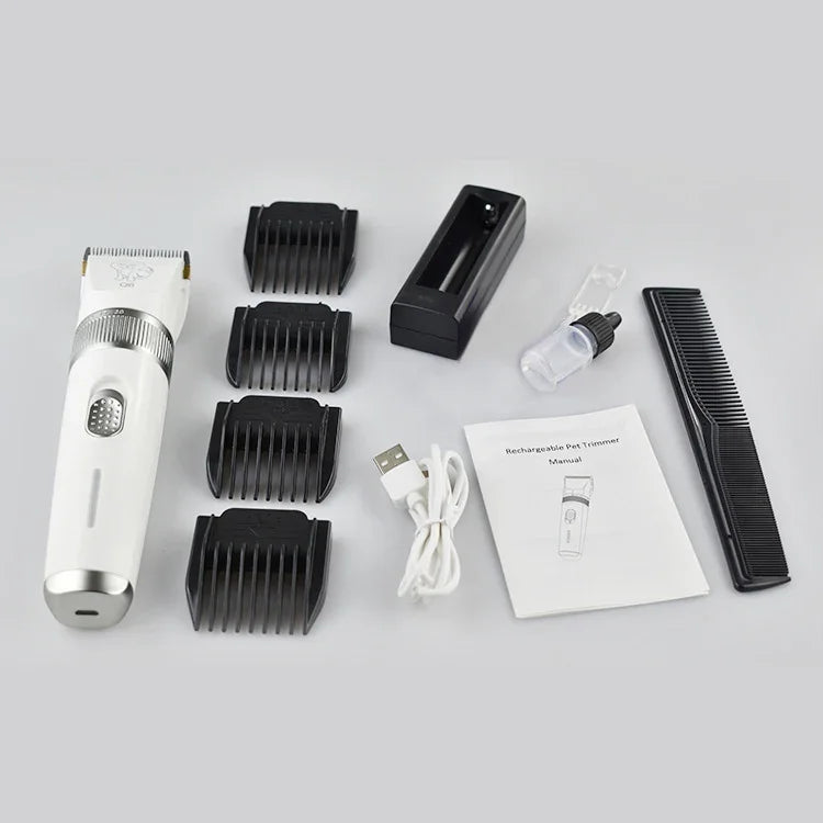 Q6 Tông Đơ Điện Sạc USB Cho Thú Cưng Có Bốn Lược, Tông Đơ Q6