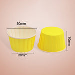 50 cái / gói cốc giấy tròn lót bánh cupcake, cốc bánh muffin, cốc lót bánh socola, kích thước: 5 x 3.8 x 3cm, 5 x 3.8 x 3cm