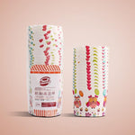 24 cái/cặp cốc giấy tròn lót bánh, cốc muffin, cốc lót bánh cupcake socola, kích thước: 7 x 6 x 5.5cm, màu giao ngẫu nhiên, 6.8 x 5 x 3.9cm