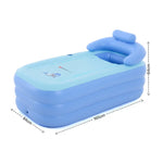 YT-038 bồn tắm hơi gấp gọn đáy mút bơm hơi ấm cho người lớn và bể bơi trẻ em kèm bơm sạc, bể bơi