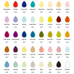 Bảng Mực Giọt Nước Dành Cho Trẻ Em, Đệm Mực Đa Màu Dùng Cho DIY Scrapbooking Hình Giọt Nước, Giao Màu Ngẫu Nhiên, Bộ 2 Đệm Mực
