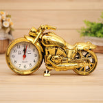 Đồng hồ báo thức nhựa hình xe máy hoạt hình cho phòng ngủ, Kích thước: 23*13*6cm, Vàng, Vàng, Đỏ, Đen, Vàng, Đen