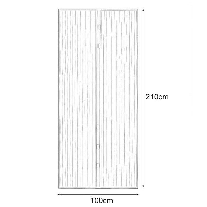 Rèm cửa từ chống muỗi, Rèm cửa lưới chống muỗi, Kích thước: 210x100cm, Kích thước: 210x100cm (Đen), Kích thước: 210x100cm (Cà phê), Kích thước: 210x100cm (Be), Kích thước: 210x100cm (Trắng)