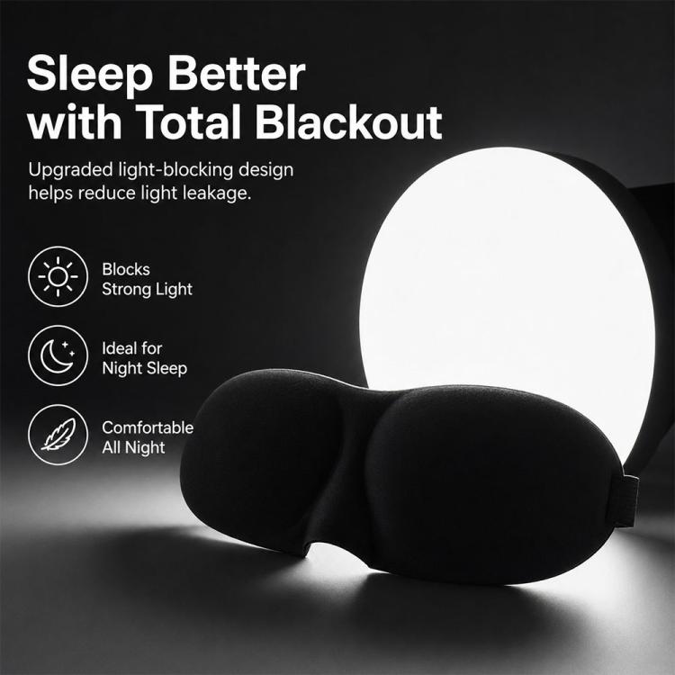 Mặt nạ che mắt ngủ 3D di động, hỗ trợ nghỉ ngơi, Mặt nạ ngủ nữ dễ thương