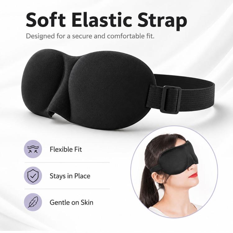Mặt nạ che mắt ngủ 3D di động, hỗ trợ nghỉ ngơi, Mặt nạ ngủ nữ dễ thương