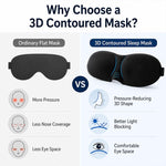 Mặt nạ che mắt ngủ 3D di động, hỗ trợ nghỉ ngơi, Mặt nạ ngủ nữ dễ thương