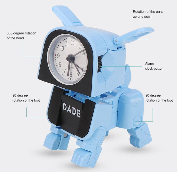 Đồng hồ báo thức robot đồ chơi trẻ em mini thủ công biến dạng