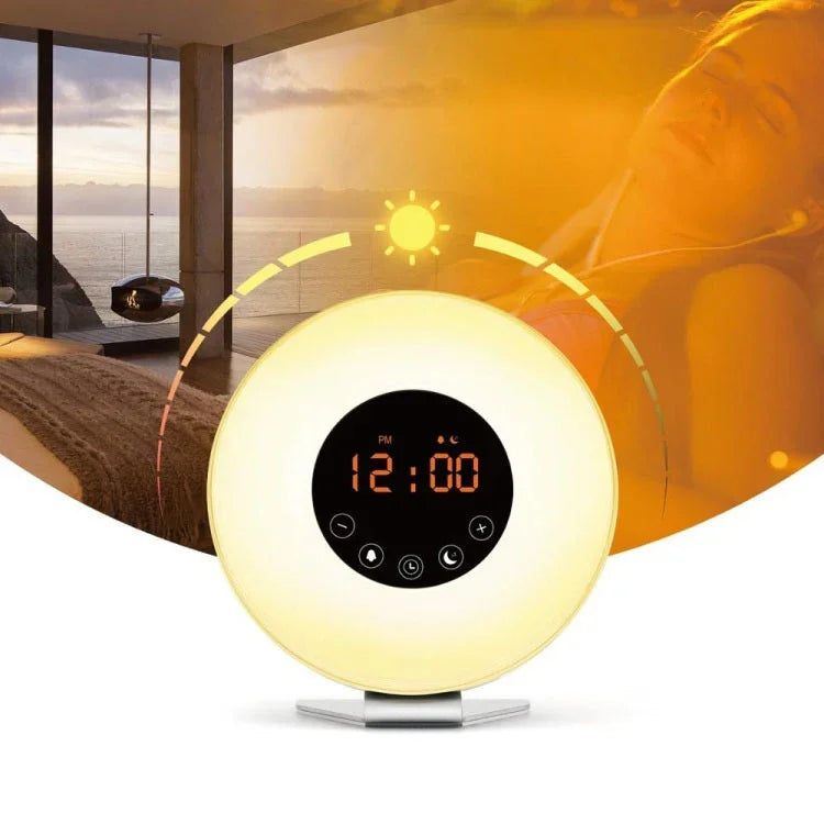 Đồng hồ báo thức thông minh đa chức năng LED cảm ứng với đài FM, USB