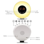Multi-function Led Touch Intelligent Wake-up Light Alarm Clock with FM Radio, USB