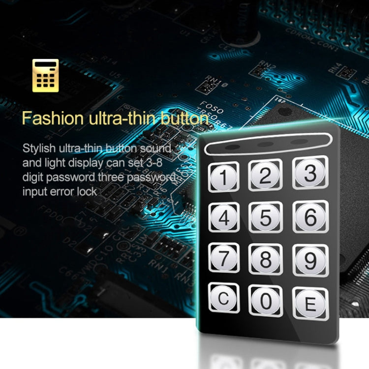 Hộp Khóa An Ninh Điện Tử Mini Gia Đình 17E Tủ Treo Tường Có Chức Năng Đồng Xu