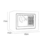 Hộp Khóa An Ninh Điện Tử Mini Gia Đình 17E Tủ Treo Tường Có Chức Năng Đồng Xu