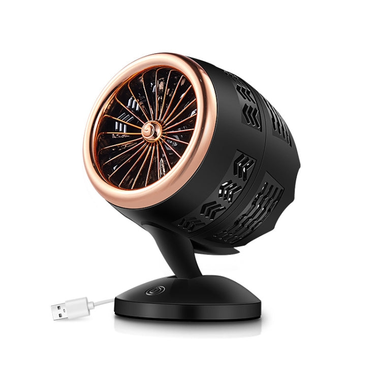 Quạt điện để bàn mini sạc USB điều chỉnh được, làm mát bằng đối lưu không khí, hỗ trợ điều khiển 2 tốc độ
