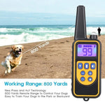 880-2 800 Yards Vòng Cổ Huấn Luyện Chó Điều Khiển Từ Xa Có Thể Sạc Lại Thiết Bị Chống Sủa, 880-2 Đen Đen, 880-2 Đen+Cam