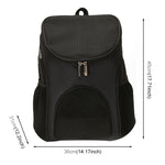 Balo Đựng Thú Cưng Bằng Nylon Gấp Gọn Thoáng Khí Di Động, Kích Thước: 45 x 36 x 31cm, Kích Thước: 45 x 36 x 31cm Xanh Dương, Kích Thước: 45 x 36 x 31cm Đỏ, Kích Thước: 45 x 36 x 31cm Đen, Kích Thước: 45 x 36 x 31cm Cà Phê