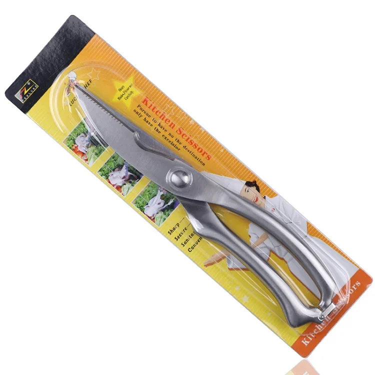 Kéo cắt xương gà cá gia cầm nhà bếp 10 inch bằng thép không gỉ, Gói blister, Gói blister