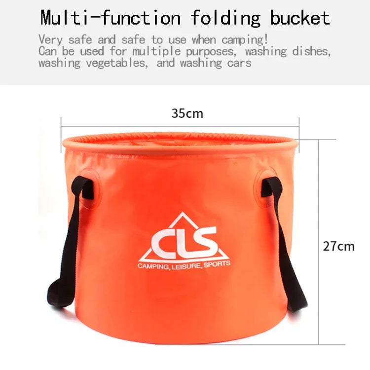 Túi đựng dụng cụ câu cá cắm trại gấp đôi thoát nước PVC 30L 4 trong 1
