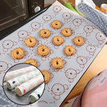 Đệm chống dính và đệm nhào bột đa năng cho nướng macaron đường, đệm cách nhiệt, kích thước: 40*30cm, đệm chống dính đường, đệm cách nhiệt