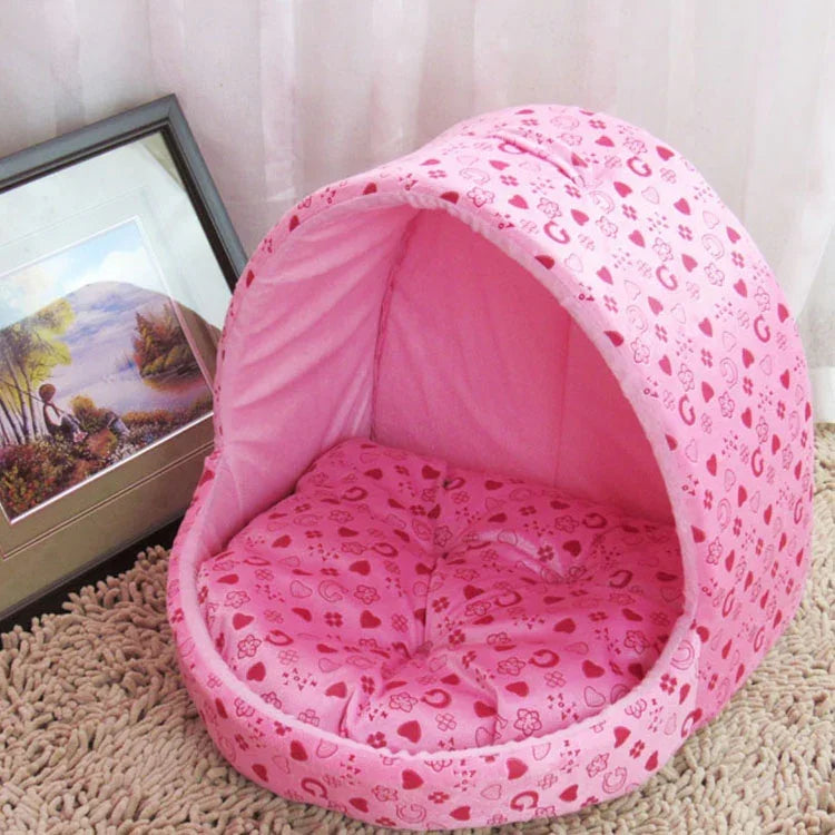 Nhà Chó Hình Lều Sáng Tạo Cho Chó Mèo Thú Cưng Nhỏ, Kích Thước: L, 42*48*48cm, Kích Thước: L