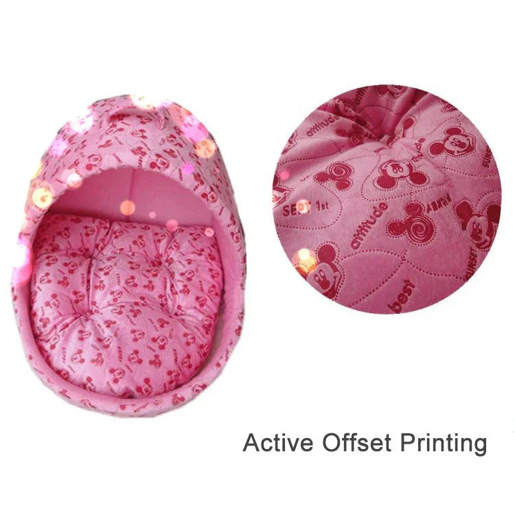 Nhà Chó Hình Lều Sáng Tạo Cho Chó Mèo Thú Cưng Nhỏ, Kích Thước: L, 42*48*48cm, Kích Thước: L