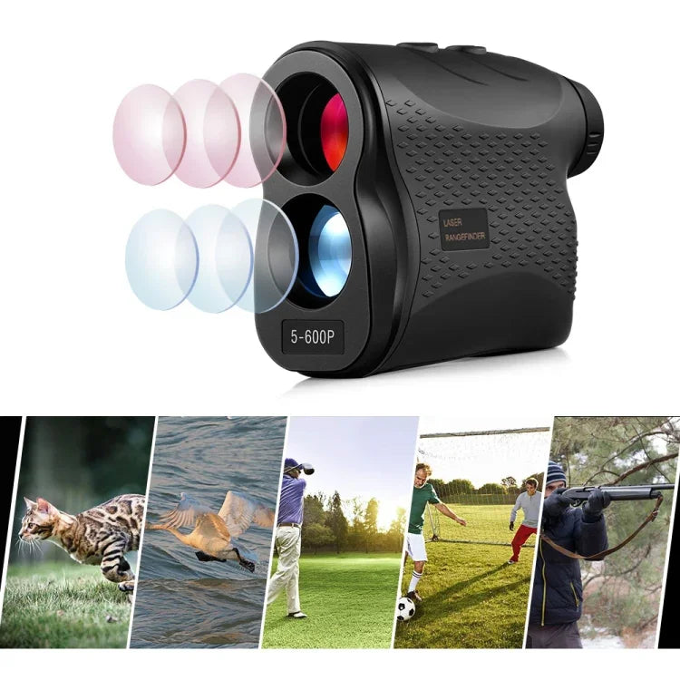 Máy đo khoảng cách laser golf cầm tay 5-600P, ống nhòm đo khoảng cách, đo khoảng cách 600m, 5-600m