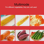 528-6 Popular Tornado Potato Slicer Manual Twist Spiral Potato Cutter Whirlwind Potatoes Machine Potato Vegetables Tools, Semi-automatic stretching