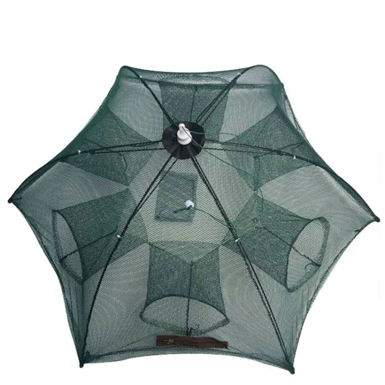 Lưới câu cá gấp tự động 6 lỗ, bẫy tôm cua cá nhỏ nylon, dụng cụ câu cá, 6 lỗ