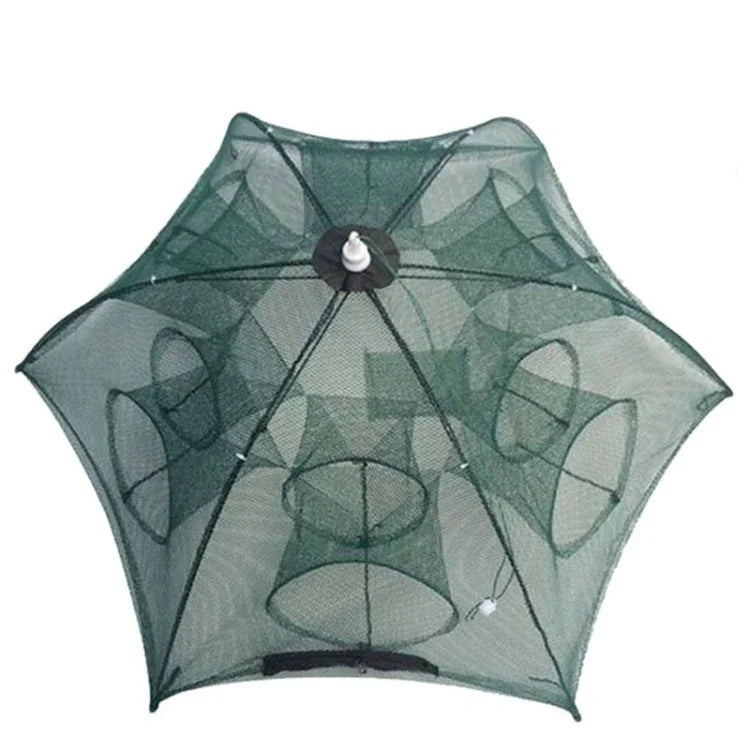 Lưới câu gấp tự động 12 lỗ bằng nylon bẫy tôm cua cá nhỏ, 12 lỗ