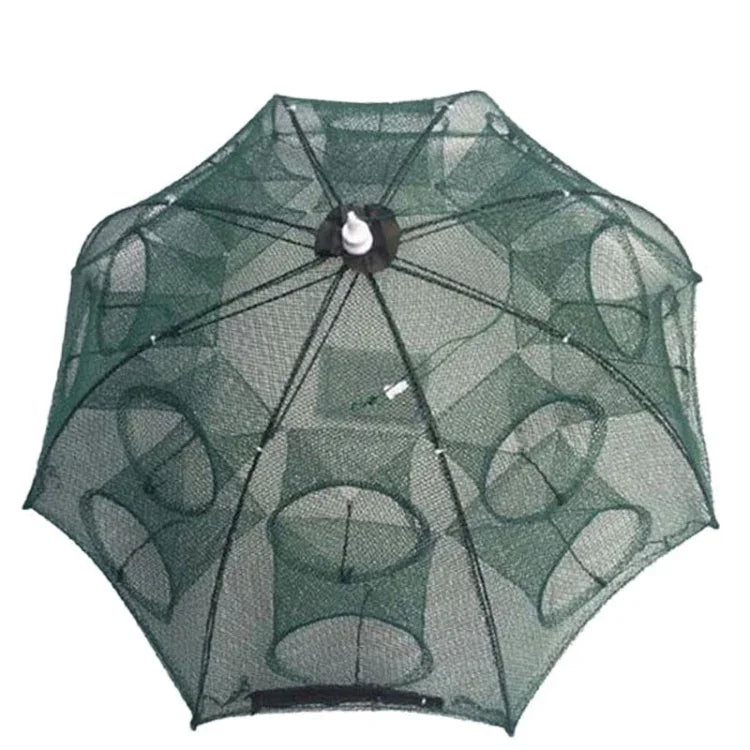 Lưới câu gấp tự động 16 lỗ bằng nylon bẫy tôm cua cá nhỏ, 16 lỗ
