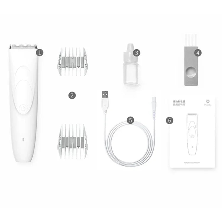 Máy cạo lông chuyên nghiệp Xiaomi Youpin Pawbby cho chó, Máy cắt lông điện an toàn sạc lại, Máy cạo lông chuyên nghiệp Pawbby cho chó