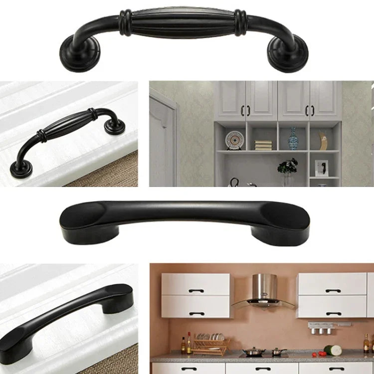 Tay nắm cửa tủ đơn giản 6291A-96 cho ngăn kéo và tủ quần áo, hợp kim kẽm, 6291A-96