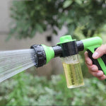 Súng phun nước bọt bọt đa chức năng cho xe hơi, dụng cụ tưới cây vườn, vòi sen cho thú cưng, giao màu ngẫu nhiên, không kèm ống nước, súng phun nước
