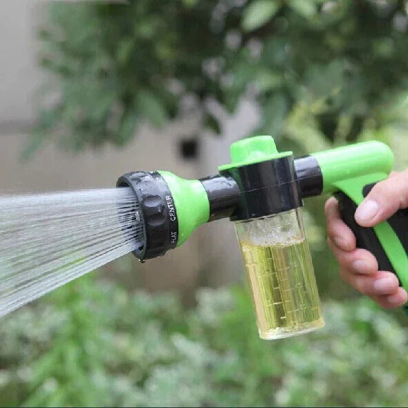 Súng phun nước bọt bọt đa chức năng cho xe hơi, dụng cụ tưới cây vườn, vòi sen cho thú cưng, giao màu ngẫu nhiên, không kèm ống nước, súng phun nước