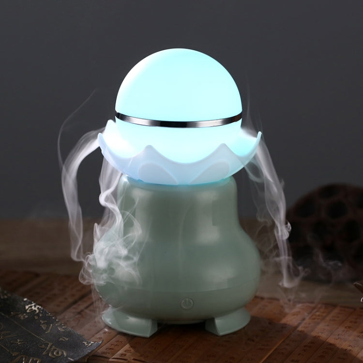 Máy tạo độ ẩm hương thơm siêu âm ngọc trai phát sáng ban đêm sạc USB 4W với đèn LED nhiều màu cho nhà / văn phòng, dung tích bình nước: 95ml, DC 5V