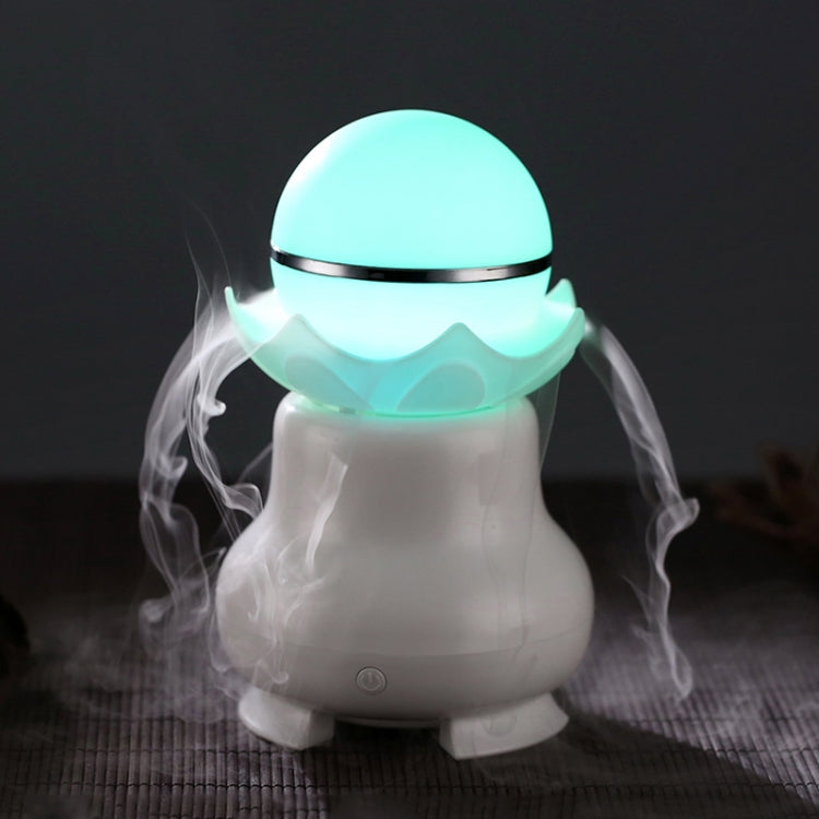 Máy tạo độ ẩm hương thơm siêu âm ngọc trai phát sáng ban đêm sạc USB 4W với đèn LED nhiều màu cho nhà / văn phòng, dung tích bình nước: 95ml, DC 5V