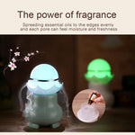 Máy tạo độ ẩm hương thơm siêu âm ngọc trai phát sáng ban đêm sạc USB 4W với đèn LED nhiều màu cho nhà / văn phòng, dung tích bình nước: 95ml, DC 5V