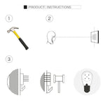 Đồng hồ treo tường hình tròn không kêu chạy bằng pin trang trí phòng ngủ trẻ em 11*10 inch, Hình cú