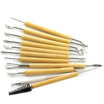Bộ Dao Cắt Đất Sét Gỗ DIY 11 Trong 1 Dụng Cụ Điêu Khắc Đất Sét, Bộ Dao Điêu Khắc