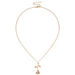 Dây chuyền trang sức mặt dây chuyền hoa hồng quà ngày Valentine, Chiều dài dây: 45cm