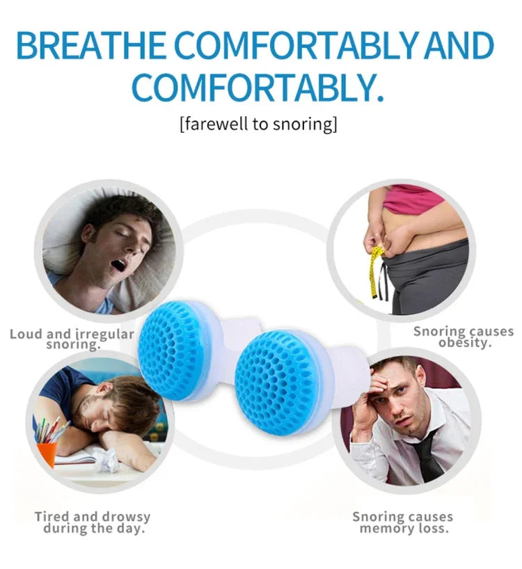 2 bộ máy lọc không khí chống ngáy 2 trong 1 bằng ABS và silicone