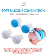 2 bộ máy lọc không khí chống ngáy 2 trong 1 bằng ABS và silicone