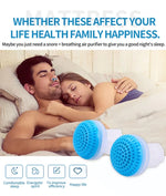 2 bộ máy lọc không khí chống ngáy 2 trong 1 bằng ABS và silicone