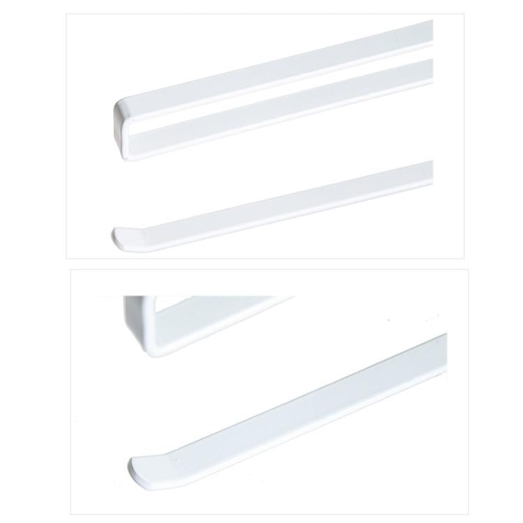 Giá đựng giấy lau bếp và giấy vệ sinh bằng kim loại không gỉ, giá treo tủ, giá đựng màng bọc thực phẩm, kích thước 26*10.8*1.5cm, màu trắng