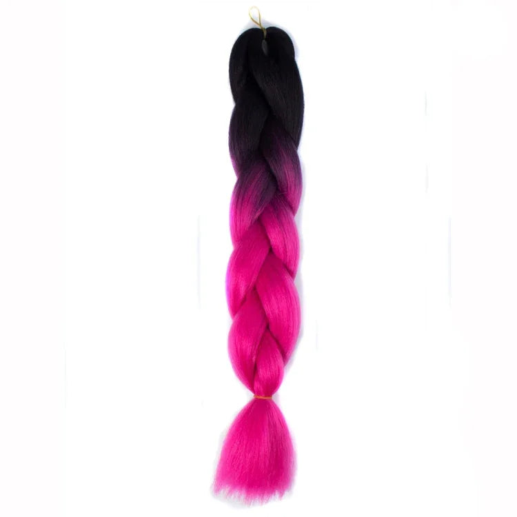 Tóc giả bím tóc cá nhân màu gradient thời trang bằng sợi hóa học, chiều dài: 60cm (18 xanh hải quân + xanh da trời), 01, 02, 03, 06, 08, 15, 16, 17, 18, 26, 27, 28, 29, 54, 59