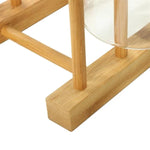 Giá Để Đĩa Gỗ Tự Nhiên Chắc Chắn, Kích Thước: 14x12x10cm, 3 Ngăn