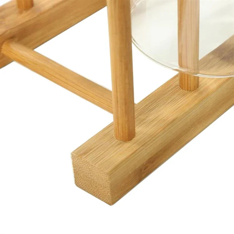 Giá Để Đĩa Gỗ Tự Nhiên Chắc Chắn, Kích Thước: 14x12x10cm, 3 Ngăn
