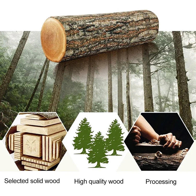 Giá Để Đĩa Gỗ Tự Nhiên Chắc Chắn, Kích Thước: 14x12x10cm, 3 Ngăn