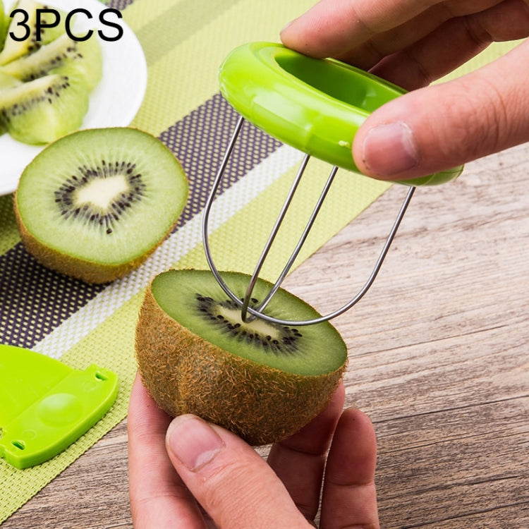 3 chiếc dụng cụ gọt kiwi di động đặc biệt ABS + thép không gỉ, giao màu ngẫu nhiên, 3 chiếc dụng cụ gọt kiwi 2