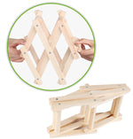 Giá đỡ rượu gỗ gấp gọn 6 chai, giá đỡ rượu, kệ trưng bày quầy bar nhà bếp, 6 chai